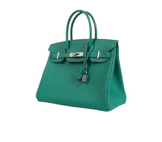 BIRKIN 30 IN VERT JADE EPSOM LEATHER WITH PALLADIUM HARDWARE