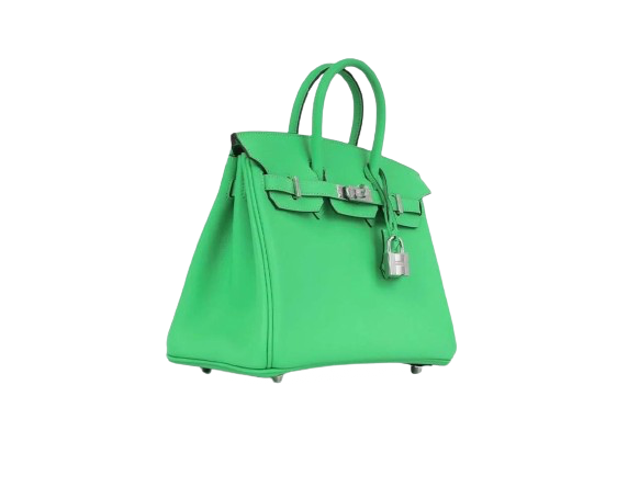 BIRKIN 25 IN VERT COMIC SWIFT LEATHER WITH PALLADIUM HARDWARE