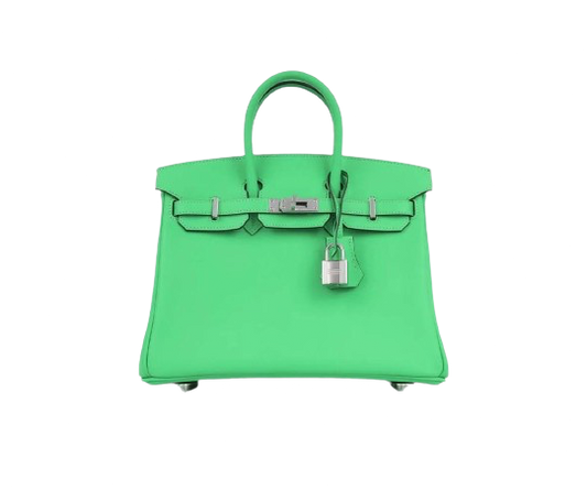 BIRKIN 25 IN VERT COMIC SWIFT LEATHER WITH PALLADIUM HARDWARE