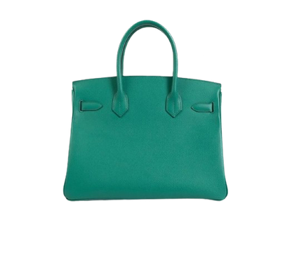 BIRKIN 30 IN VERT JADE EPSOM LEATHER WITH PALLADIUM HARDWARE