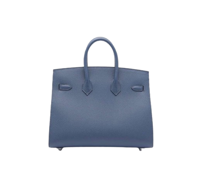 BIRKIN 25 SELLIER IN BLEU NAVY EPSOM LEATHER WITH PALLADIUM HARDWARE