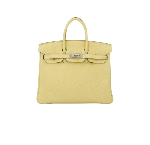 BIRKIN 25 IN JAUNE POUSSIN TOGO WITH PALLADIUM HARDWARE