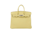 BIRKIN 25 IN JAUNE POUSSIN TOGO WITH PALLADIUM HARDWARE