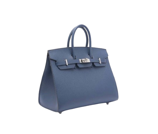 BIRKIN 25 SELLIER IN BLEU NAVY EPSOM LEATHER WITH PALLADIUM HARDWARE