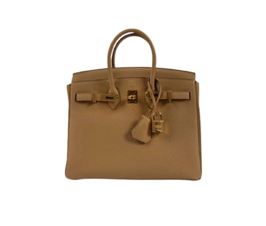 BIRKIN 25 IN BISCUIT TOGO LEATHER WITH GOLD HARDWARE