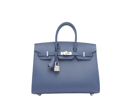 BIRKIN 25 SELLIER IN BLEU NAVY EPSOM LEATHER WITH PALLADIUM HARDWARE