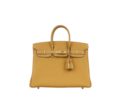 BIRKIN 25 IN NATUREL SABLE TOGO LEATHER WITH GOLD HARDWARE