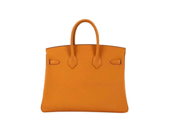 BIRKIN 25 IN ABRICOT SWIFT LEATHER WITH PALLADIUM HARDWARE