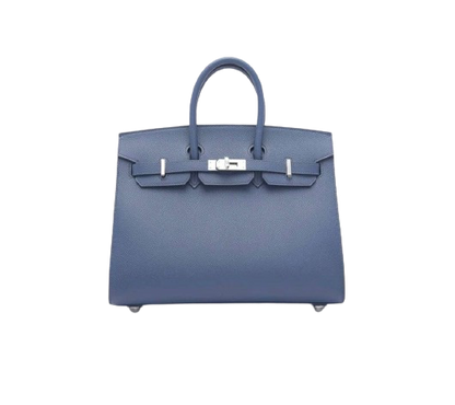 BIRKIN 25 SELLIER IN BLEU NAVY EPSOM LEATHER WITH PALLADIUM HARDWARE