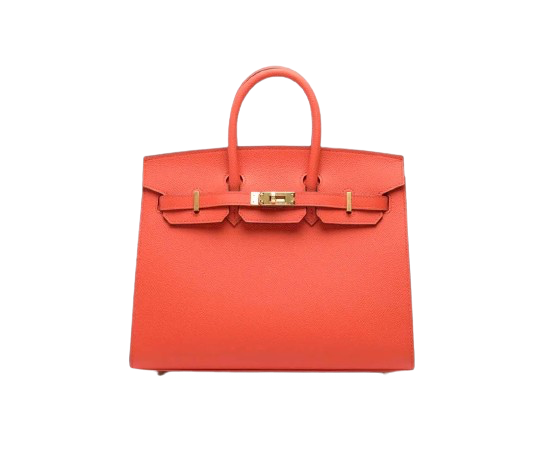 BIRKIN 25 SELLIER IN CAPUCINE EPSOM LEATHER WITH GOLD HARDWARE