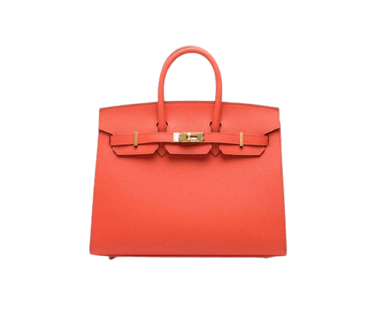 BIRKIN 25 SELLIER IN CAPUCINE EPSOM LEATHER WITH GOLD HARDWARE