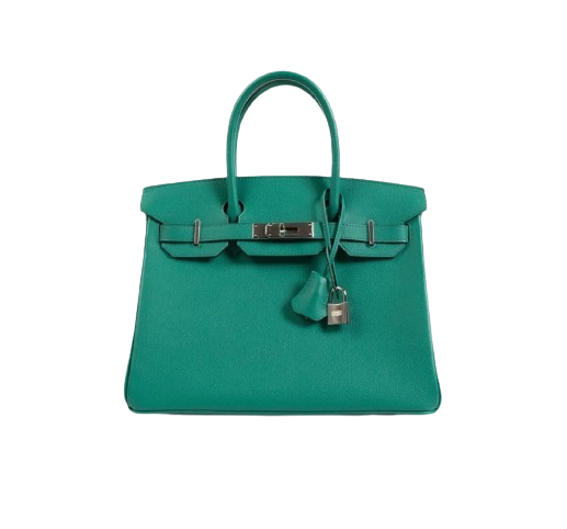 BIRKIN 30 IN VERT JADE EPSOM LEATHER WITH PALLADIUM HARDWARE