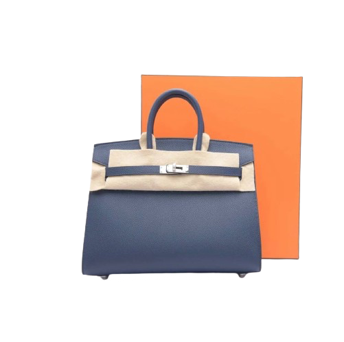 BIRKIN 25 SELLIER IN BLEU NAVY EPSOM LEATHER WITH PALLADIUM HARDWARE