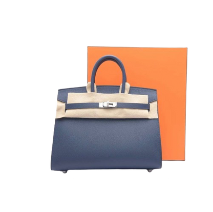 BIRKIN 25 SELLIER IN BLEU NAVY EPSOM LEATHER WITH PALLADIUM HARDWARE